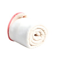 White Towel Isolated On Transparent Background With Clipping Path png