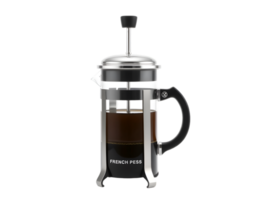 Coffee maker with filter isolated on transparent background png
