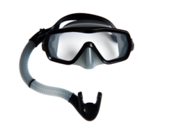 Swimming mask and snorkel isolated on a transparent background png