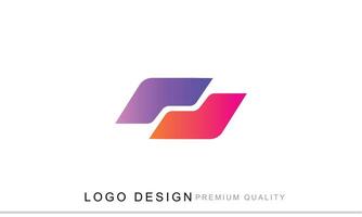 A logo design for a company that is made up of a colorful square vector