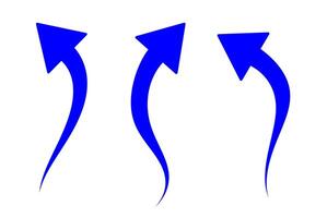 three arrows pointing in different directions vector