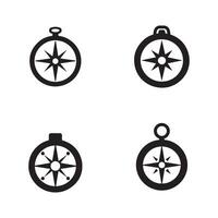 Compass Icons set. vector