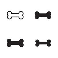 Dog Bone Icons Icons set. vector