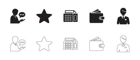 Futuristic Business and Data Analytics Icons for Apps and Infographics vector