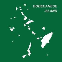 dodecanese islands map icon vector