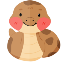 fofa serpente personagem, ano do serpente png