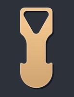 Unique door hanger tag shape available for creative design purposes and projects vector