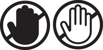 Stop hand sign icon design on white background vector