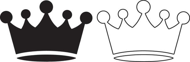 King crown icon design on white background vector