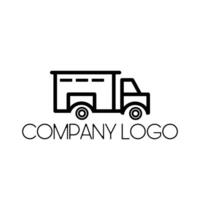 Logo for a transport company. Truck icon vector
