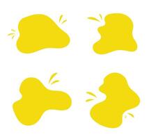 Blob shape organic set. Collection from abstract forms for design. vector