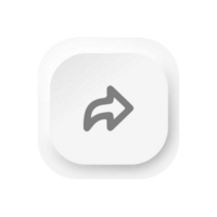 White button with an arrow pointing to the left png