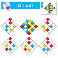 Logic game for kids. Attention tasks for children vector