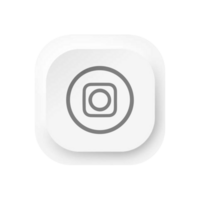 An icon of a white square with a circle in the center png