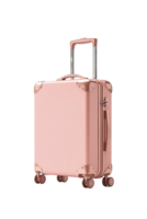 Pink Metallic Suitcase On Transparent Background png