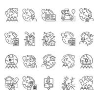 migration black line icon. vector