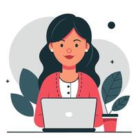 Illustrating the Concept of Online Articles Connecting and Engaging vector