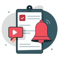 Modern Illustration of New Notification Updates and Alerts vector