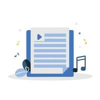 Concept Illustration of Detailed Note Taking Process with Arrows and Labels vector