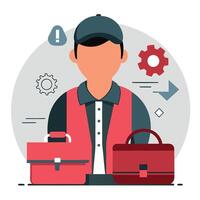 Futuristic Job Concepts Unveil the Evolution of Work in a Digital Age vector