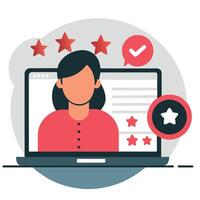 Depiction of Online Reviews Feedback and Evaluation on Web vector