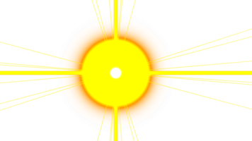 abstrakt Sunburst Design mit warm Töne. png