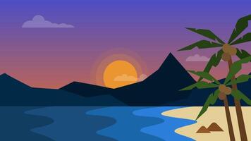 Expansive Serenity A Breathtaking View with Editable EPS Format vector
