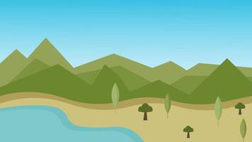 Vast and Majestic A Scenic Wonderland with Editable EPS Format vector