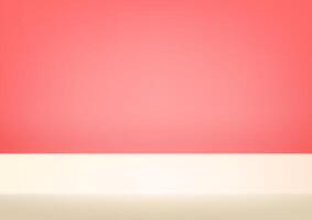 Empty pink studio background space for selling products, backdrop, wallpaper, background, text. illustration vector