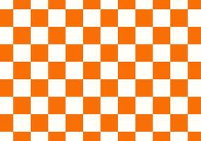 Orange and white checkered background Space for selling products, backdrop, wallpaper, background, text. Vintage style background. illustration. vector