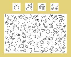 Find an object or animal game vector