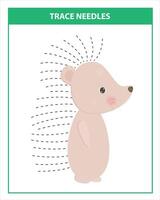 Trace needles game vector