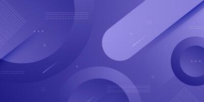 Abstract minimal colorful purple 3D background. Dynamic shapes circle geometric pattern design. vector