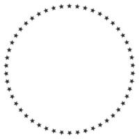 Stars circle icon isolated on white background. vector