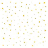 Yellow stars confetti background illustration isolated on white background. vector
