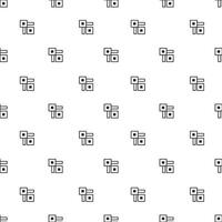 Minimal seamless geometric pattern with symmetry and balance, great for any design. vector