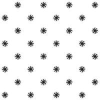 a seamless pattern with black and white stars vector