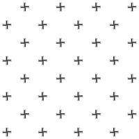 a seamless pattern with crosses on a white background vector