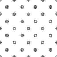 a seamless pattern with black and white dots vector