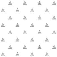 a pattern with triangles on a white background vector