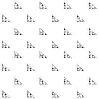 a pattern of triangles on a white background vector
