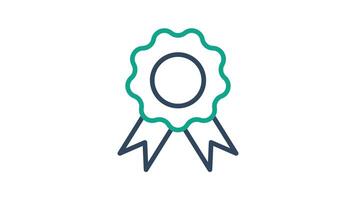 Award animated icon. animated icon related to celebrate. suitable for user interface, provide visual feedback and more. alpha channel video