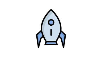 Business start up animated icon. animated icon related to business. suitable for user interface, provide visual feedback and more. alpha channel video