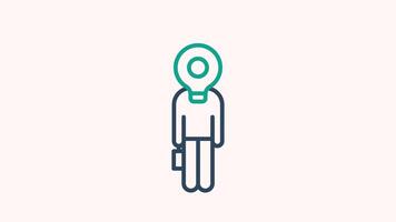 Brand awareness animated icon. animated icon related to recognize, business. suitable for user interface, provide visual feedback and more video