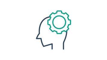 Capability animated icon. animated icon related to efficiency, productivity. suitable for user interface, provide visual feedback and more. alpha channel video
