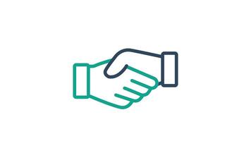 Hired animated icon. animated icon related to deal. suitable for user interface, provide visual feedback and more. alpha channel video