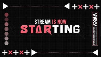 Stream Intro Overlay Red Background video