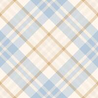 Subtle pastel plaid pattern in soft blues and beige. Perfect for textile design, wallpaper, or website backgrounds. Evokes feelings of calmness and serenity. vector