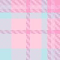 Pastel pink and light blue plaid pattern. Soft, delicate texture ideal for backgrounds, textile designs, or feminine branding. Evokes feelings of sweetness, calmness, and gentle femininity. vector
