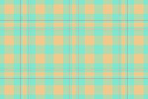 Vibrant teal and peach plaid pattern. Perfect for textile design, website backgrounds, or crafting projects. This cheerful, geometric texture evokes feelings of warmth and freshness. vector